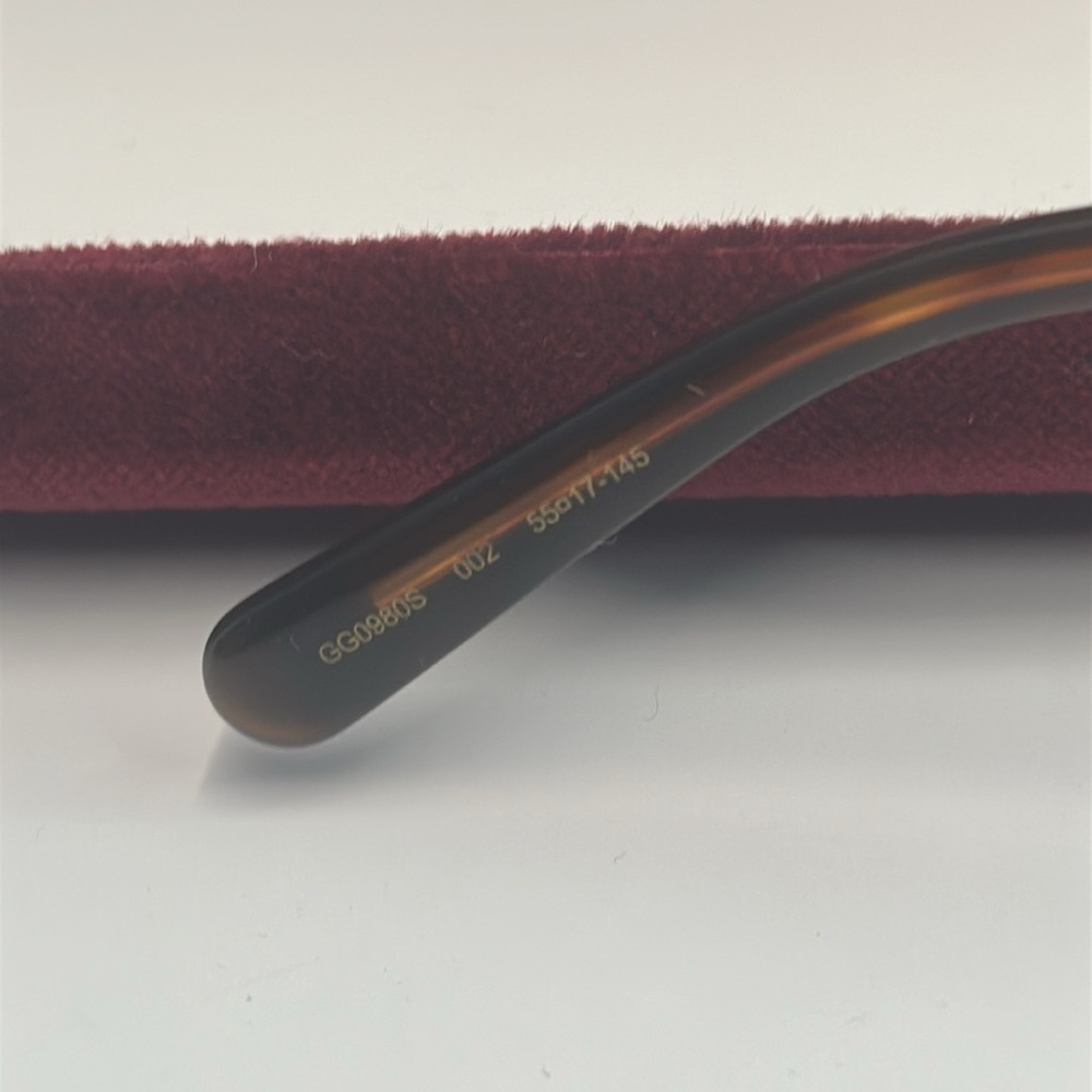 Gucci Sunglasses Men's GG0980S 002 Black/Orange Lenses - Picture 12 of 13